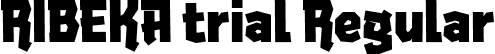 RIBEKA trial Regular font | RIBEKApersonal.ttf