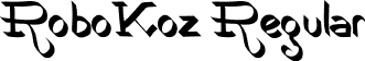 RoboKoz Regular font | Robokoz.otf