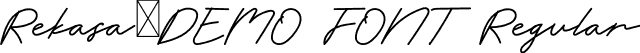 Rekasa-DEMO FONT Regular font | Rekasa-DEMOFONT.otf
