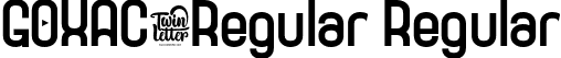 GOXAC-Regular Regular font | GOXAC-GOXAC-Regular.otf