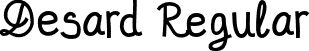 Desard Regular font | desard.otf