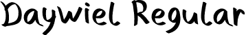 Daywiel Regular font | Daywiel.otf