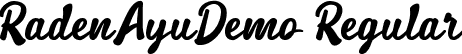 RadenAyuDemo Regular font | RadenAyuDemoRegular.ttf