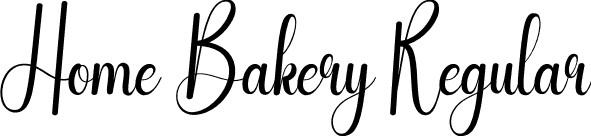 Home Bakery Regular font | Home-Bakery.otf