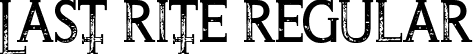 Last Rite Regular font | LastRite.ttf