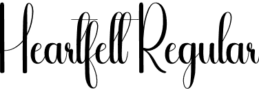 Heartfelt Regular font | Heartfelt.otf