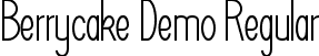 Berrycake Demo Regular font | BerrycakeDemoRegular.ttf