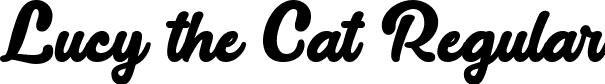 Lucy the Cat Regular font | Lucy The Cat - TTF.ttf