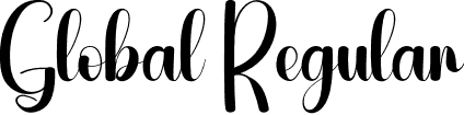 Global Regular font | Global.otf