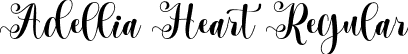 Adellia Heart Regular font | Adellia Heart.otf