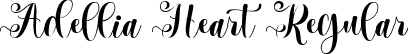 Adellia Heart Regular font | Adellia Heart.ttf