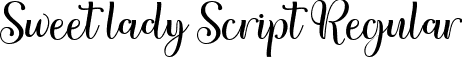 Sweet lady Script Regular font | Sweet lady.ttf