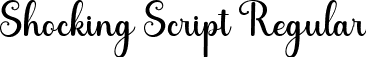 Shocking Script Regular font | Shocking Script.ttf