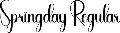 Springday Regular font | Springday.otf