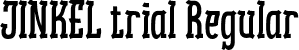 JINKEL trial Regular font | JINKELtrial.otf