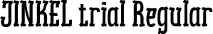 JINKEL trial Regular font | JINKELtrial.ttf