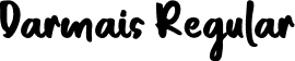 Darmais Regular font | Darmais.ttf