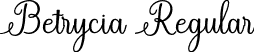 Betrycia Regular font | Betrycia.otf