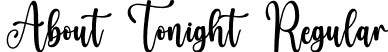 About Tonight Regular font | absolute.otf