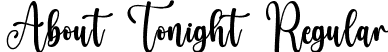 About Tonight Regular font | absolute.ttf