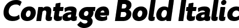 Contage Bold Italic font | Contage Bold Italic.ttf