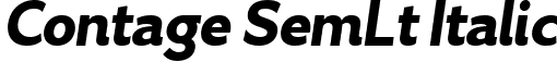 Contage SemLt Italic font | Contage Semi Light Italic.ttf