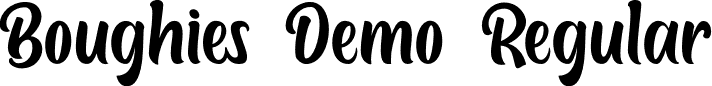 Boughies Demo Regular font | Boughies Demo.ttf