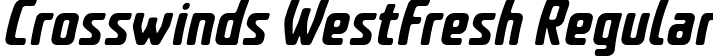 Crosswinds WestFresh Regular font | Crosswinds-WestFresh.ttf