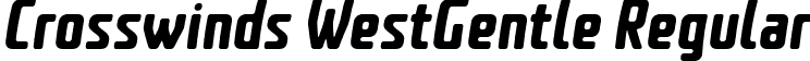 Crosswinds WestGentle Regular font | Crosswinds-WestGentle.ttf