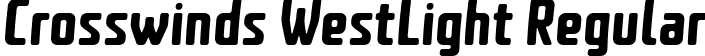 Crosswinds WestLight Regular font | Crosswinds-WestLight.ttf