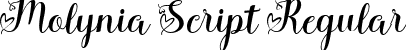 Molynia Script Regular font | Molynia Script.ttf