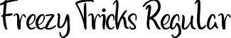 Freezy Tricks Regular font | Freezy Tricks (demo).ttf