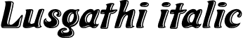 Lusgathi italic font | Lusgathi-italic.otf