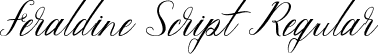 Feraldine Script Regular font | Feraldine Script.ttf