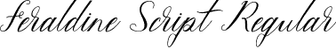 Feraldine Script Regular font | Feraldine.otf