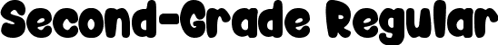 Second-Grade Regular font | Second-Grade.ttf