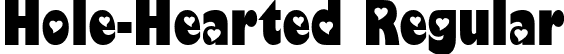 Hole-Hearted Regular font | Hole-Hearted.ttf