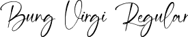 Bung Virgi Regular font | Bung Virgi.otf