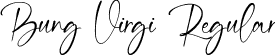 Bung Virgi Regular font | Bung Virgi.ttf