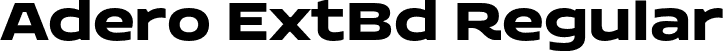 Adero ExtBd Regular font | AderoTrial-ExtraBold.otf