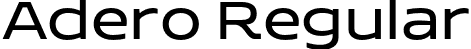 Adero Regular font | AderoTrial-Regular.otf