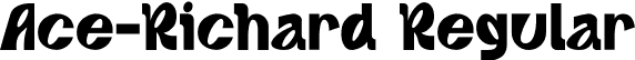 Ace-Richard Regular font | Ace-Richard.otf