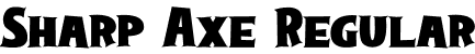 Sharp Axe Regular font | SharpAxe.otf