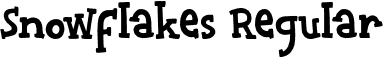 Snowflakes Regular font | Snowflakes.otf