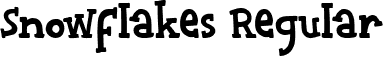 Snowflakes Regular font | Snowflakes.ttf