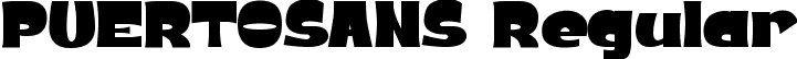 PUERTOSANS Regular font | PUERTOSANS.ttf