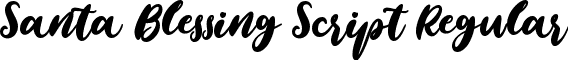 Santa Blessing Script Regular font | Santa Blessing Script - Demo.ttf