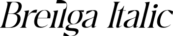 Breilga Italic font | Breilga-Italic.otf