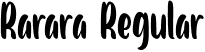 Rarara Regular font | Rarara.ttf