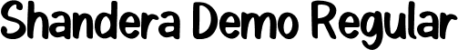 Shandera Demo Regular font | Shandera-Regular.ttf